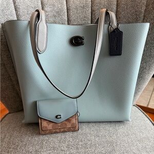 Rare Coach Reserve Marlie Leather Tote and Wallet set